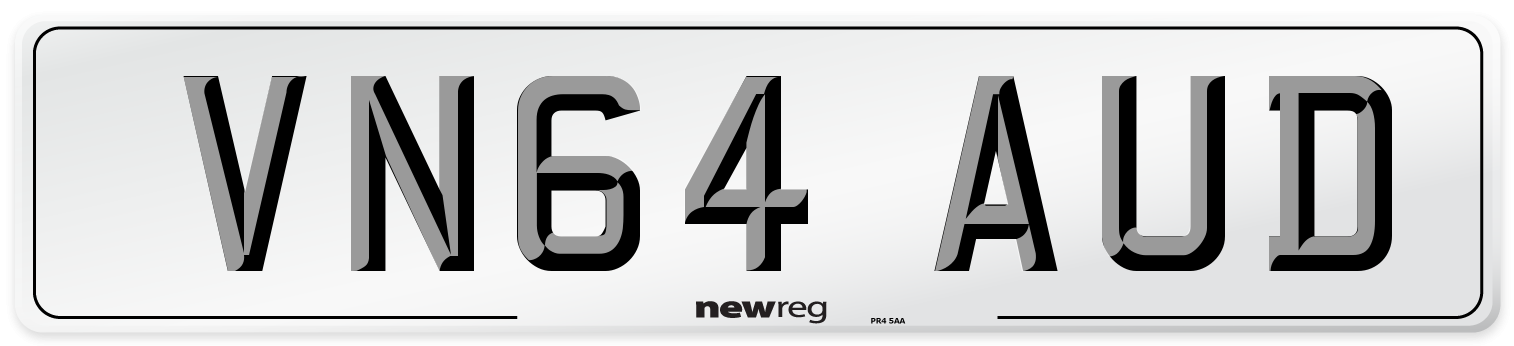 VN64 AUD Number Plate from New Reg